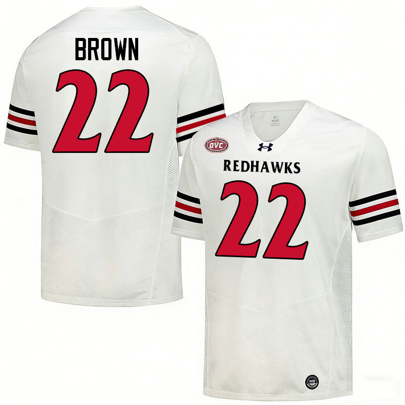 Southeast Missouri State Redhawks #22 Payton Brown College Football Jerseys,Uniforms-White